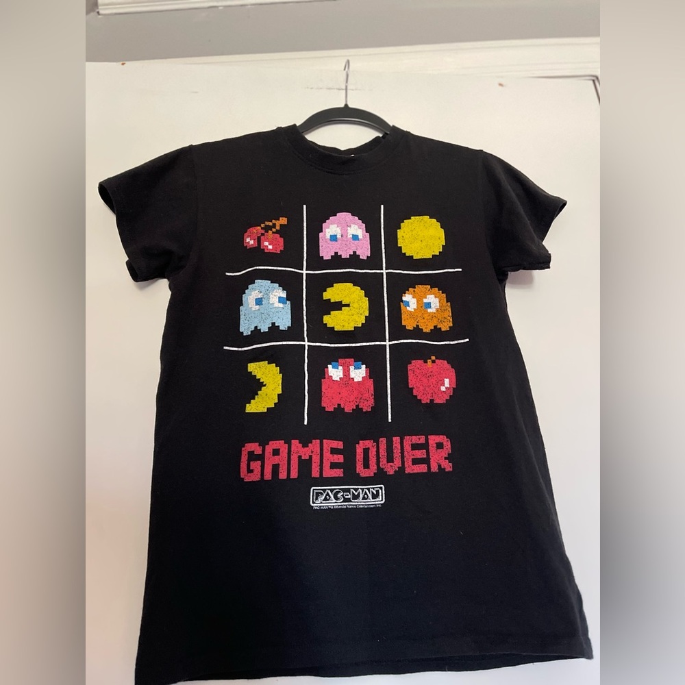 BRISCO BRANDS Pac-Man Game Over Graphic T-Shirt Size S‎